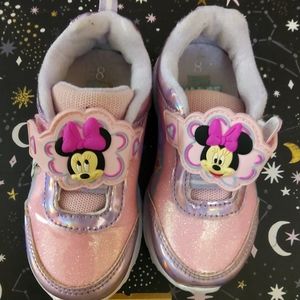 Girls Minnie Mouse shoes size 8